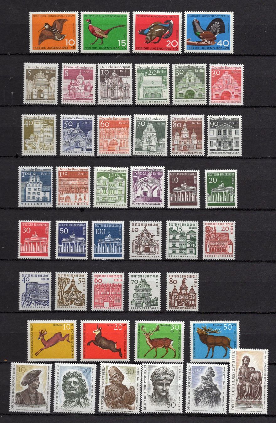 Alle Briefmarken: R6231  /  BERLIN 1965 neufs XX – Gebraucht aus Ste-Croix von MONT-TAGNAC