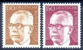 BUNDESPRÄSIDENT HEINEMANN 2 MARKEN **POSTFRISCH** - JJ12