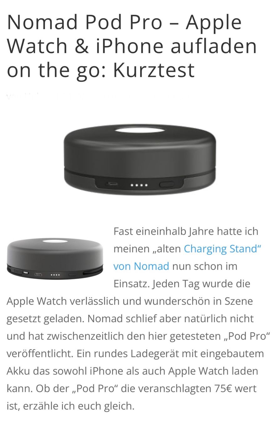 Belkin Docking station: NOMAD PODPRO Iphone AppleWatch /NP120CHF Lade- Dokingstation – Nuovo (secondo la descrizione) da Kölliken venduto da Hap-7 1