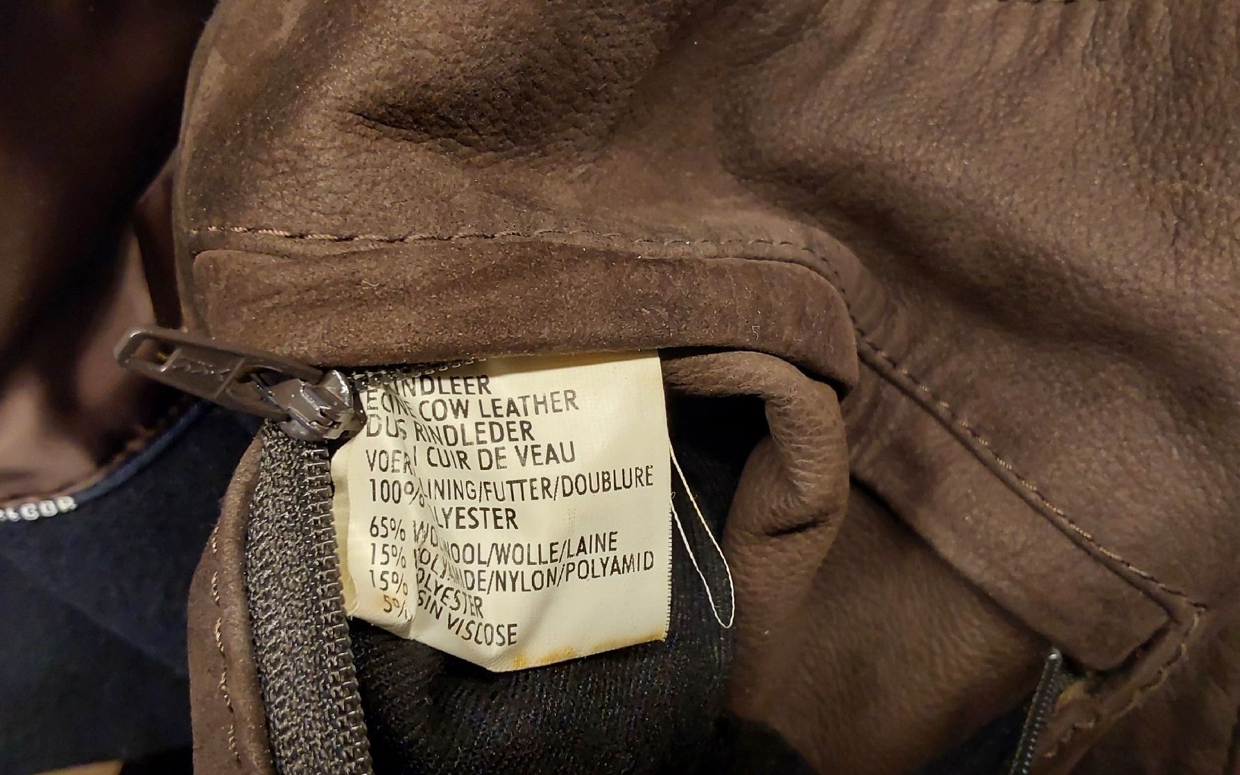 Giacche: Lederjacke McGregor Herren 52 braun – Usato da Köniz venduto da scopello12 8