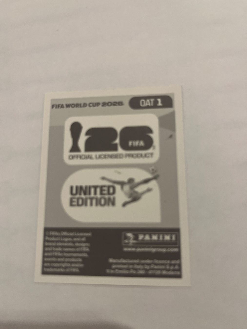 Panini Sammelbilder & Trading cards: FIFA World Cup 2026 - Panini; QAT 1 - Logo – Neu (gemäss Beschreibung) aus Würenlos von ertanural 1