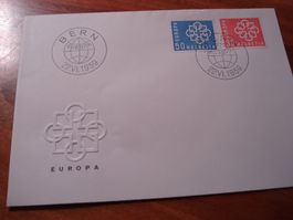 FDC Europamarken 1959 ungelaufen