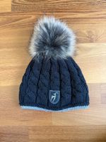 Toni Sailer Mütze schwarz Merino Wolle gebraucht guter Zu...