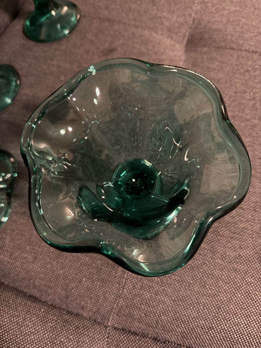 Bicchieri: 4 schöne Glaceschalen aus Glas – Usato da Buchs SG venduto da and_d8tp 5