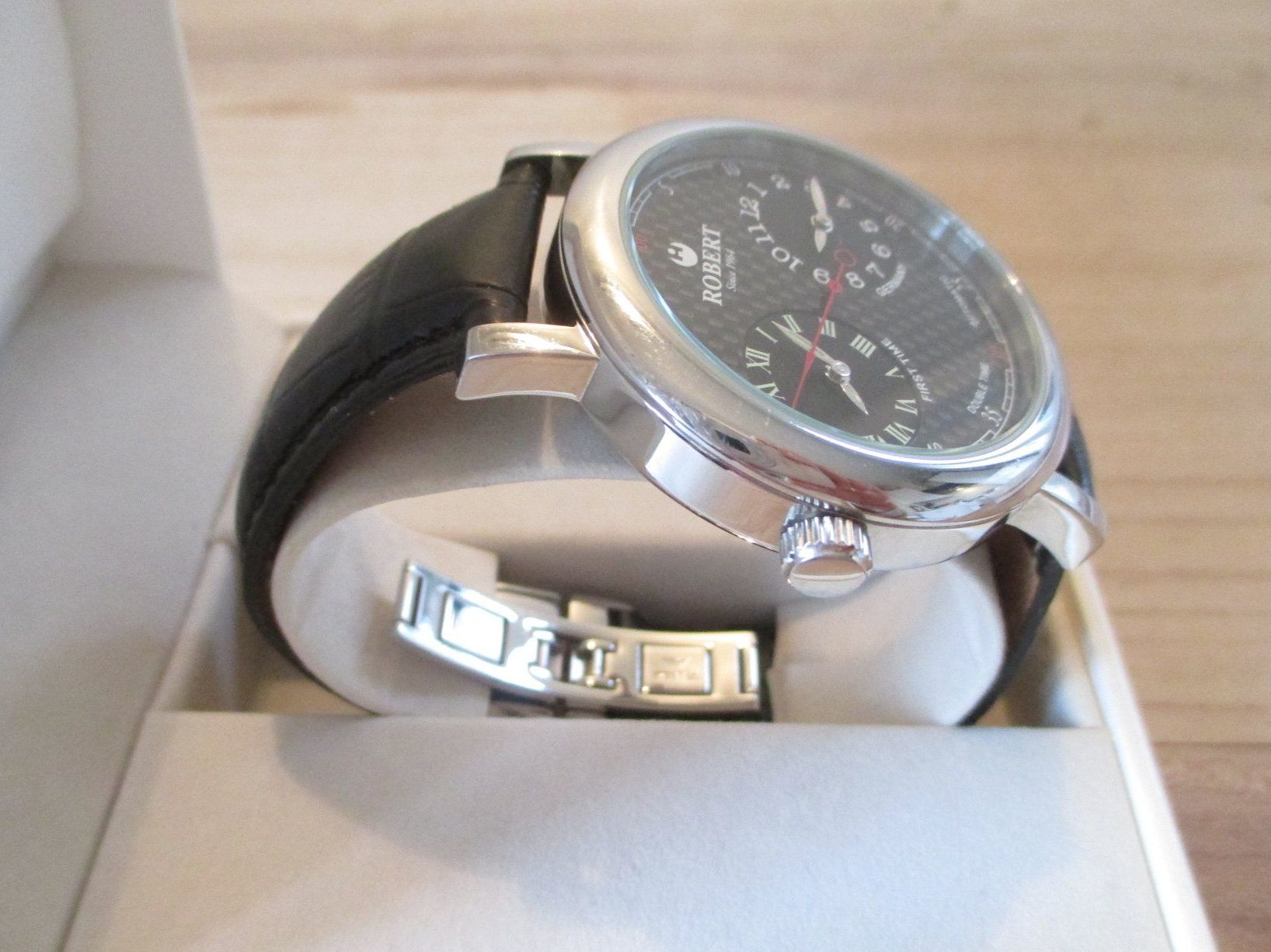 Uhren: Rarität Uhr ROBERT Since 1964 Double Time Automatic – Gebraucht aus Rorschacherberg von Marubium 1
