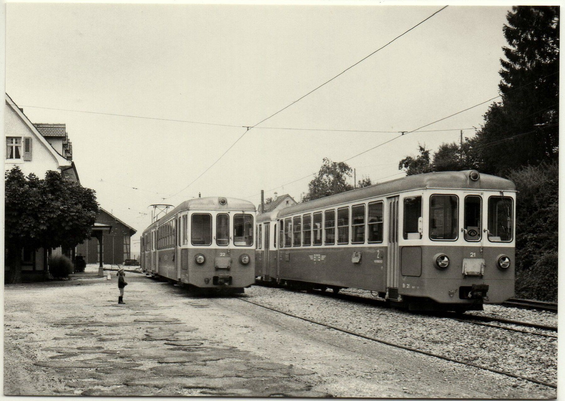 Cartoline postali: RODERSDORF Bahnhof mit Birsigthal-Bahn – Nuovo (secondo la descrizione) da Jona venduto da philajona
