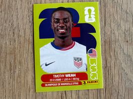 FIFA World Cup 2026 Timothy Weah Panini Sticker USA 12
