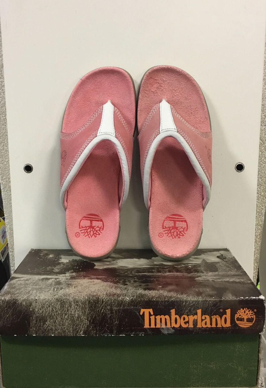 Timberland Scarpe da donna: TIMBERLAND FLIP-FLOP  Leder Pink  Gr. 37.5 – Nuovo e nell'imballaggio originale da Zürich venduto da LIQUIDATOR.CP 1