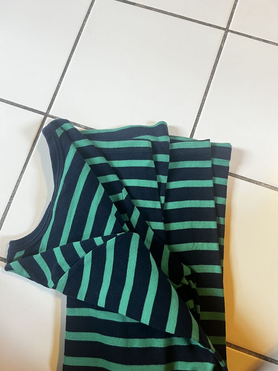H&M Camicie, T-shirt & Polo: H&M Basic Shirt, gestreift, Gr. 158/164 - blau grün – Usato da Bern venduto da fla_yj25 1