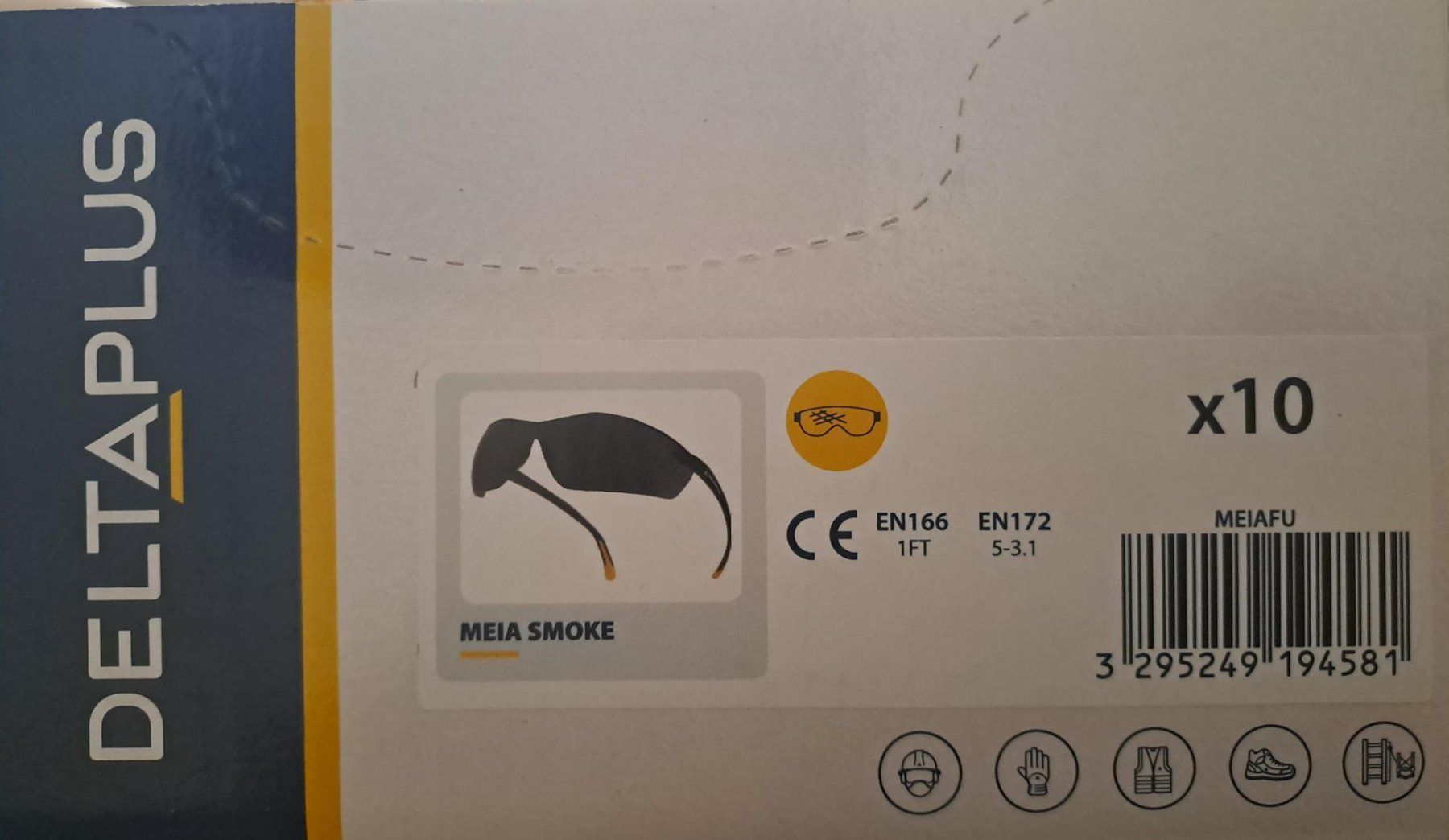 Occhiali & Lenti: Delta Plus MEIA SMOKE Schutzbrille – Nuovo e nell'imballaggio originale da Mellingen venduto da Tira86