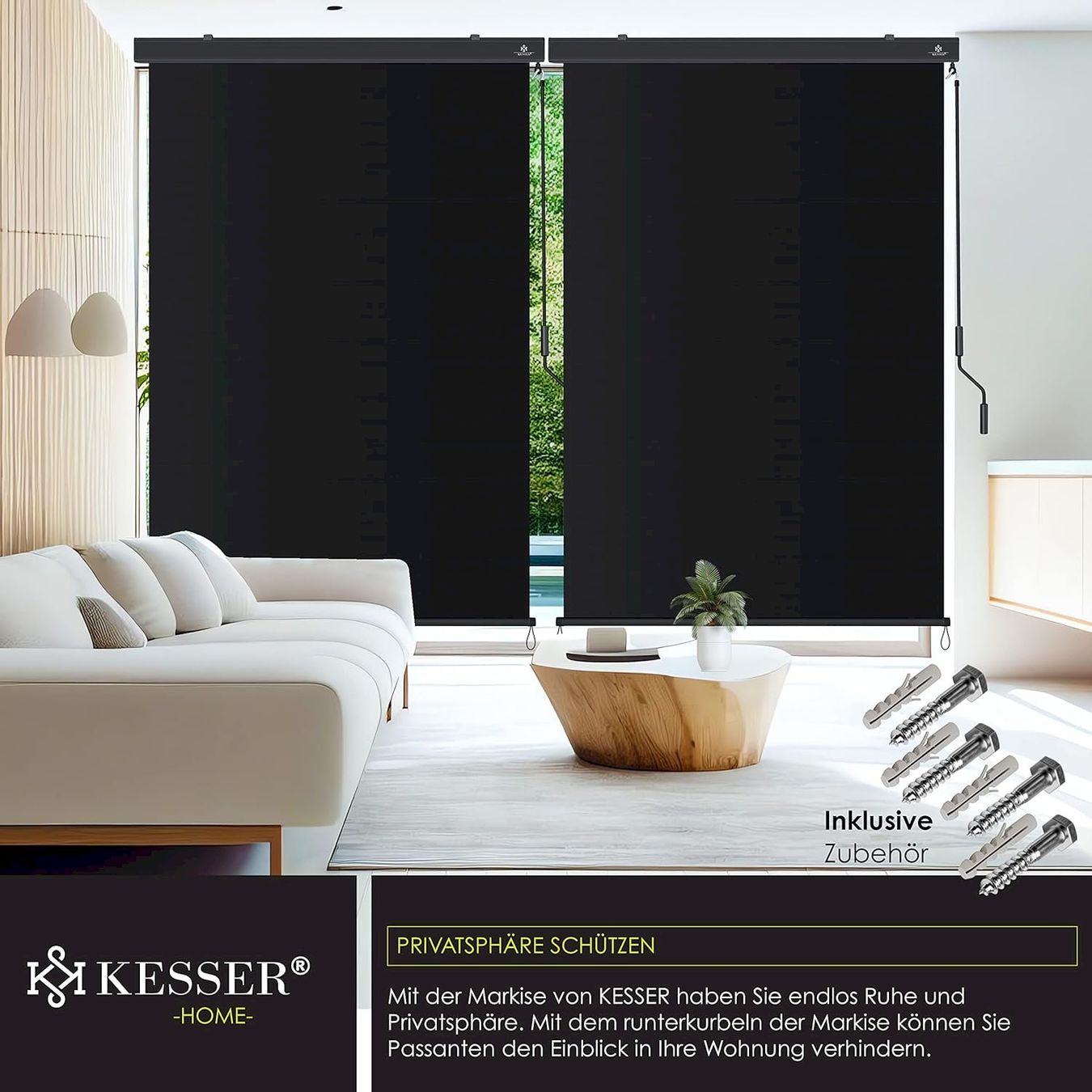 Markisen: Aussen-Senkrechtmarkise 180x250 anthr. – Neu und originalverpackt aus Bottighofen von zaap 4