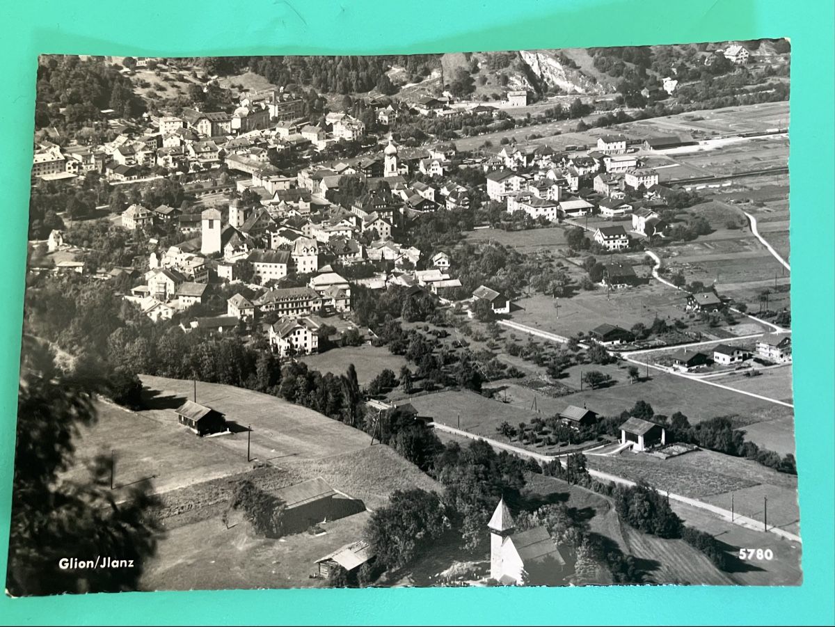 Cartoline postali: Ansichtskarte Glion/Ilanz 1958 – Usato da Bauma venduto da Baumer71