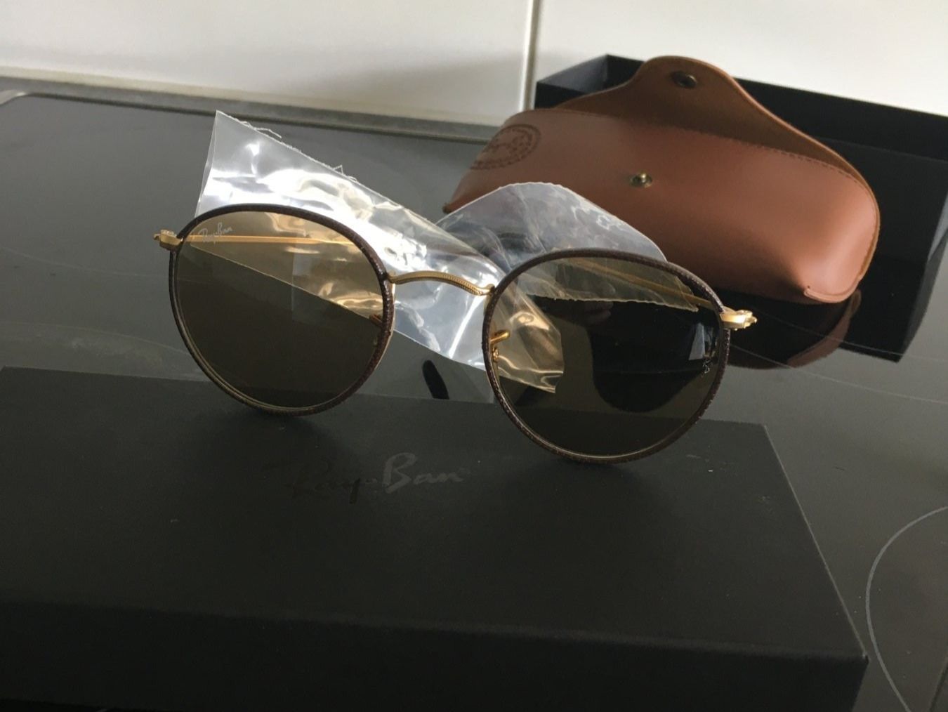 Ray-Ban Occhiali & Lenti: Ray-Ban // Round Craft // RB3475q // Brown – Nuovo e nell'imballaggio originale da Bern venduto da AHaug