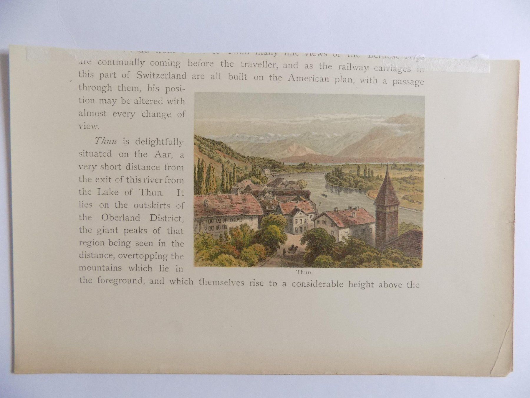 Incisioni: Thun kolorierte Xylographie – Usato da Risch venduto da Antikfee 2