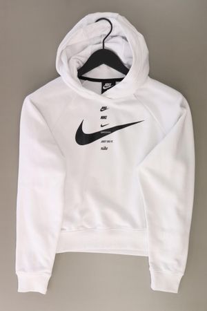 Nike Hoodie Gr. XS weiß aus Polyester