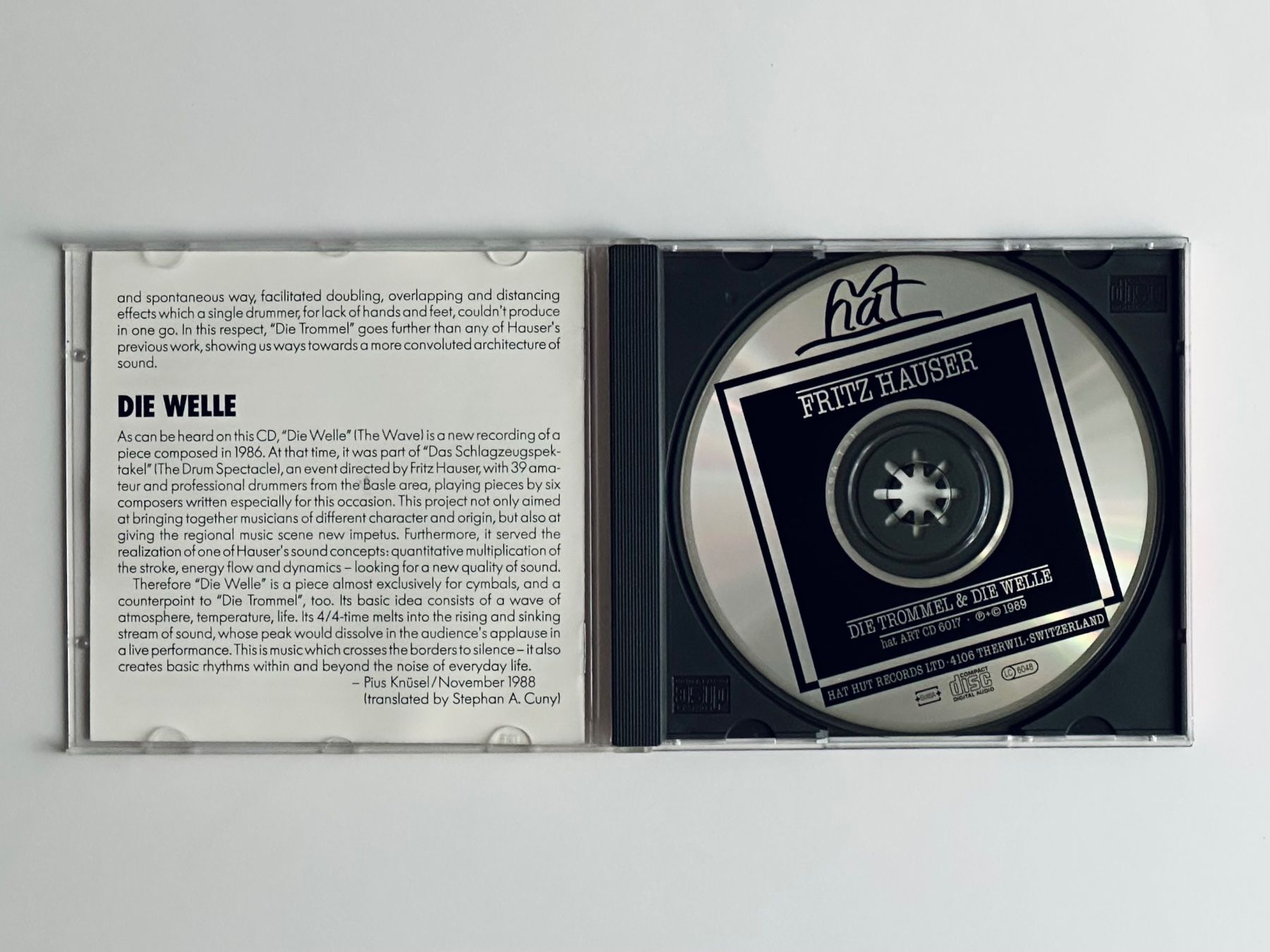 CD: Fritz Hauser: Die Trommel & Die Welle – Usato da Zürich venduto da arn___ 1