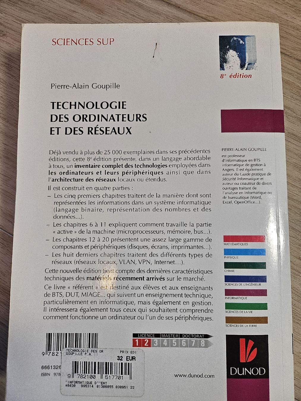 Libri: Technologie des ordinateurs et des réseaux 8e éd. – Usato da La Joux FR venduto da car_ck96 4