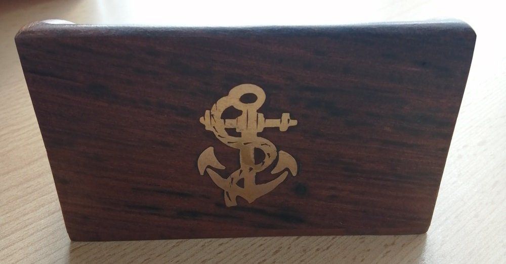 Alle Dekorationen: Schöne maritime Visitenkarten-Box mit Anker-Motiv – Neu und originalverpackt aus Bern von Prasolux 1