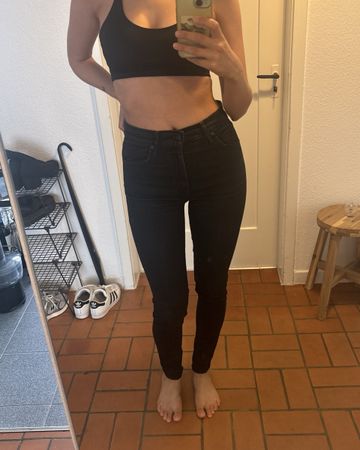 Jeans Levi's Mile High Super Skinny Grösse 26 schwarz