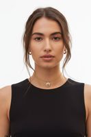 Nina Ricci Halskette goldfarben mit Kristallen