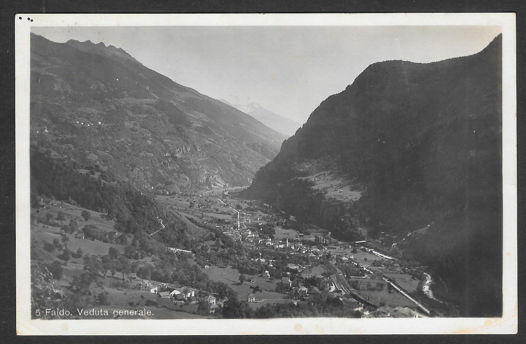 Cartoline postali: Faido Veduta generale – Usato da Olten venduto da clotaldi