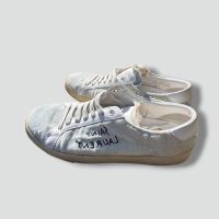 Yves Saint Laurent white light sneakers