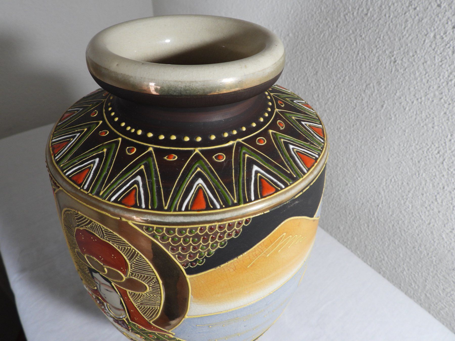 Vasen & Gefässe: Antike Satsuma Vase, handbemalt, Japan, ca. 1900 – Gebraucht aus Dübendorf von mar_85sd 5