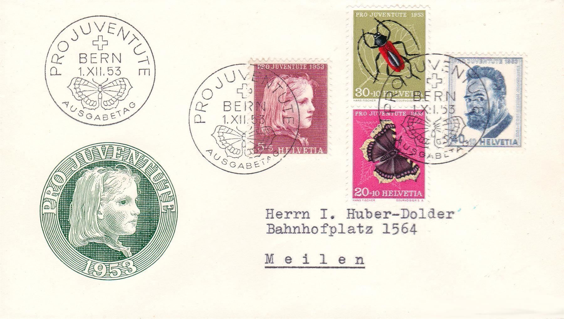 Alle Briefmarken: Z41+, auf illustr. FDC, SBK 110.- – Gebraucht aus Wenslingen von riger11