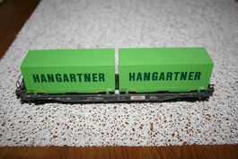 Märklin HO 47453-03 SBB Hupac Taschenwagen Hangartner