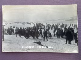 Ansichtskarte Steckborn Eisfeld 1929 