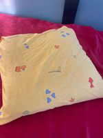 Zierkissen gelb Kinder weich 45 x 45 cm
