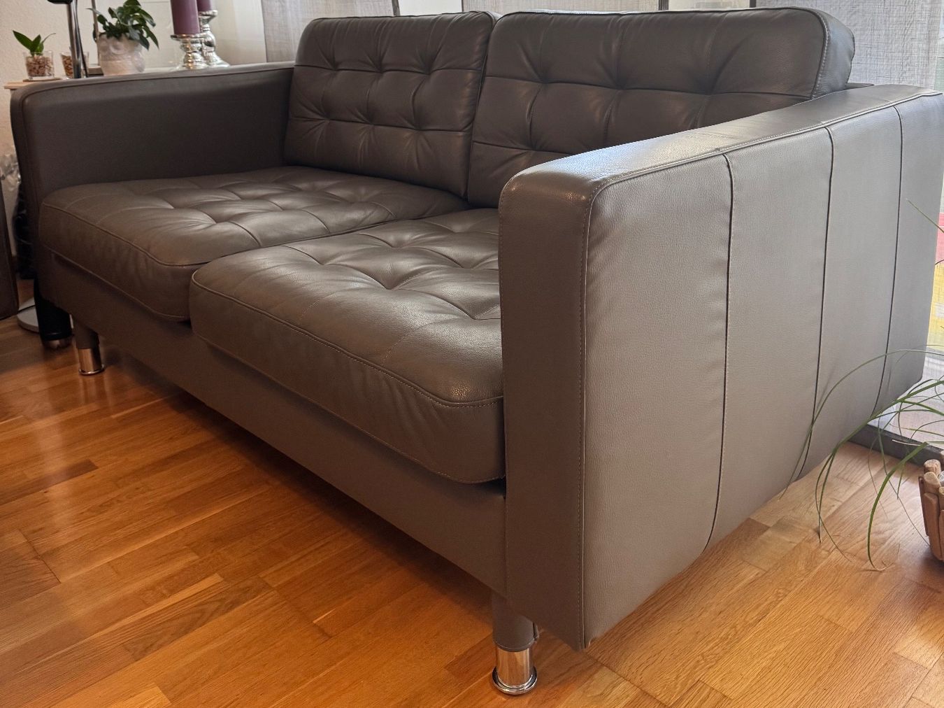Ikea Divani: Sofa IKEA LANDSKRONA 2er-Sofa, dunkel grau/Metall – Usato da Horw venduto da joa_9rly 1