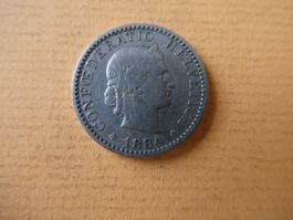 Schweiz 1884, 20 Rappen