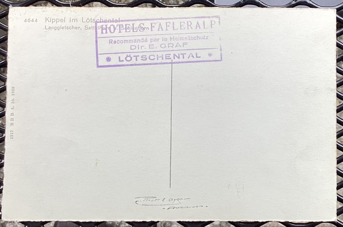 Cartoline postali: Lötschental, Kippel – Usato da Reinach BL venduto da Linda013 1