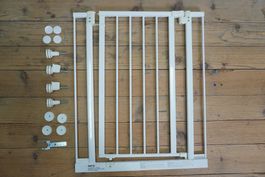 Türschutzgitter/Treppenschutzgitter Mistral Weiss 67-72 cm