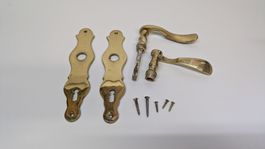 2 Türdrücker / Türgriffe, goldfarben, vintage / retro
