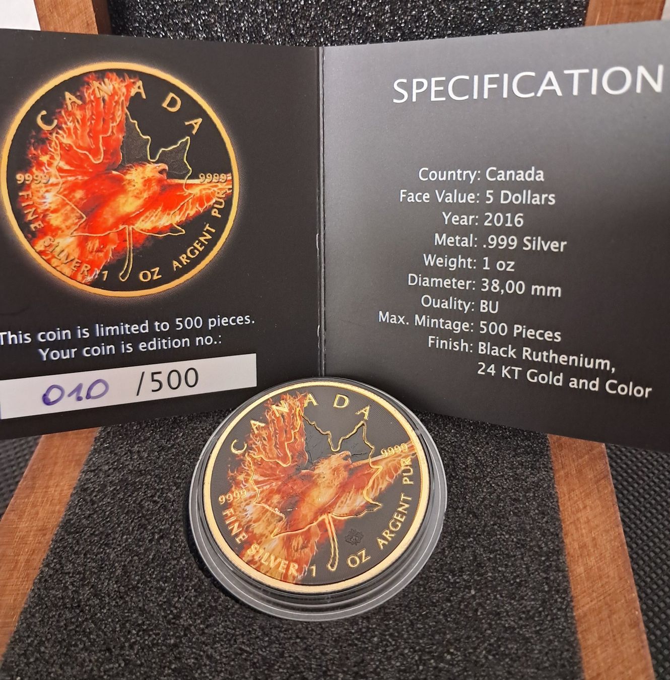 Tutti le monete: 1 OZ Silber Maple Leaf 2016 Auflage: 500 Stk – Nuovo e nell'imballaggio originale da Weinfelden venduto da shopping-island