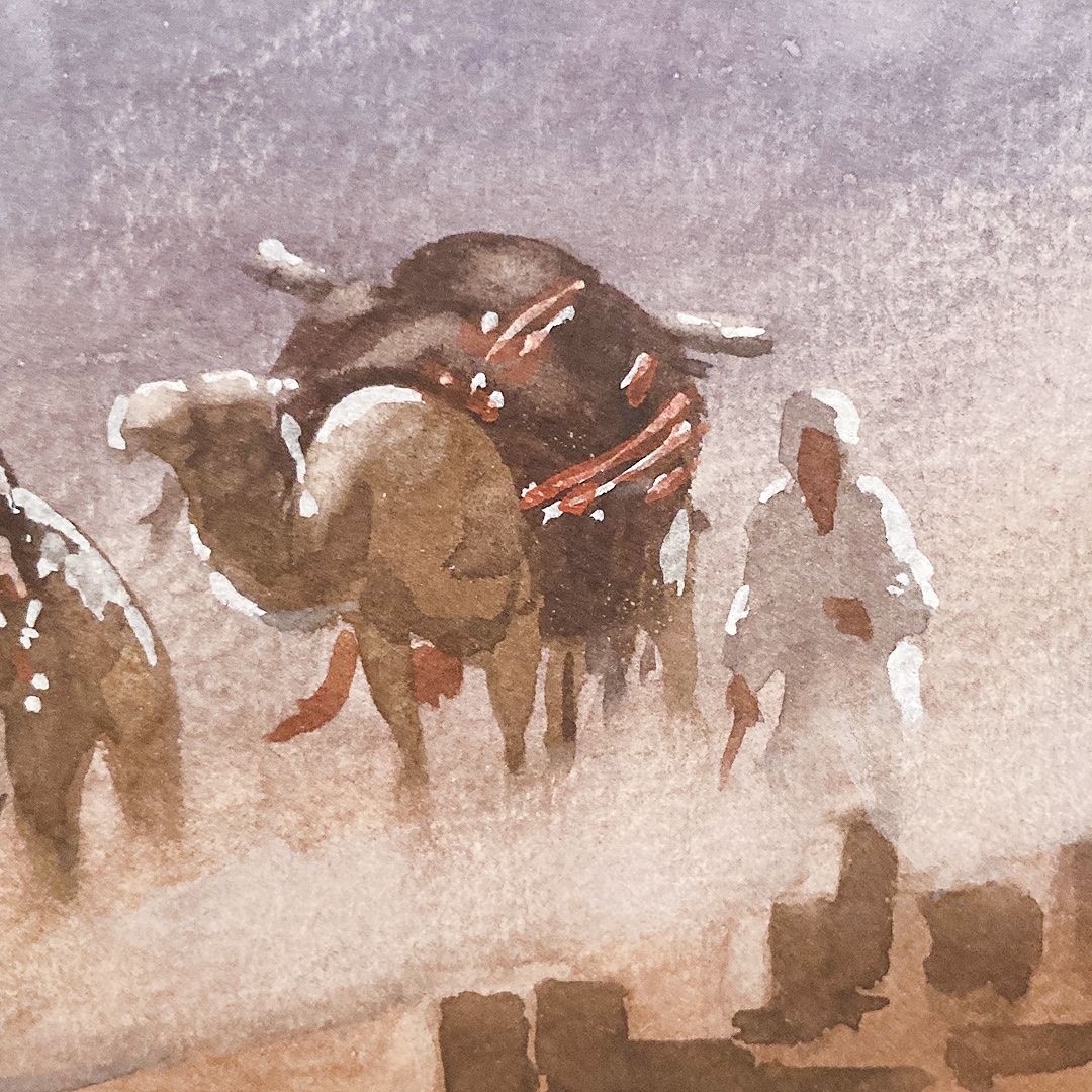Gemälde: Original Aquarelle Edwin Lord Weeks, Istanbul, ca 1890. – Gebraucht aus Luzern von downtonabbey 2