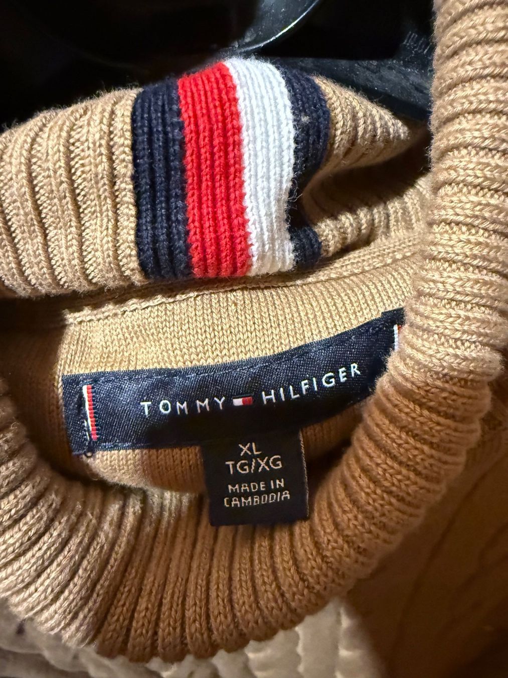 Tommy Hilfiger Pullover & Sweatshirts: Tommy Hilfiger, Rollkragen-Pullover XL, Desert Braun – Gebraucht aus bioggio von lenny023 3