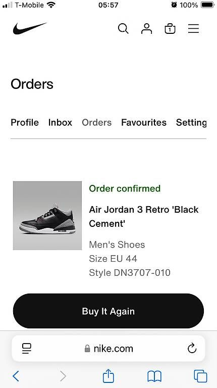 Jordan Scarpe da uomo: Jordan 3 Black Cement 2024 - EU44 – Nuovo (secondo la descrizione) da St. Moritz venduto da comeflywithme