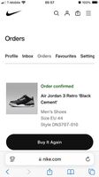 Jordan 3 Black Cement 2024 - EU44