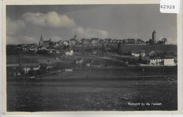 Romont vu de l'ouest