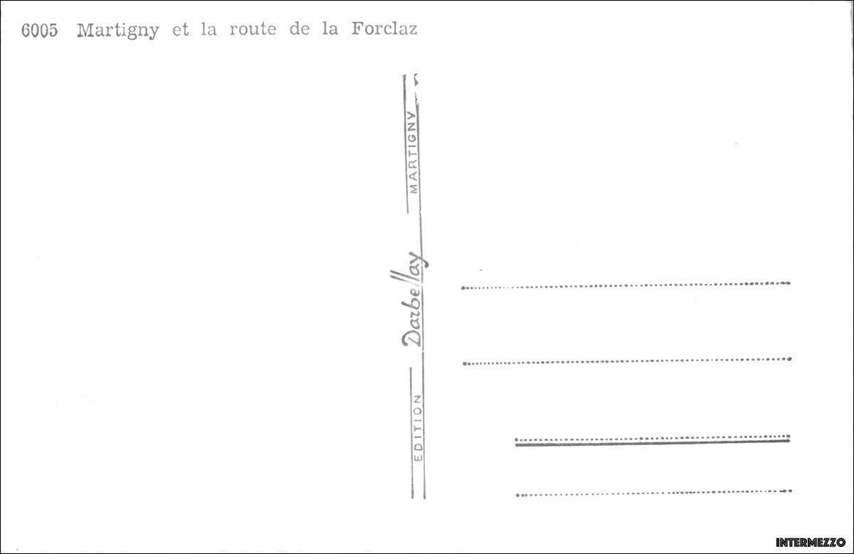 Cartoline postali: Martigny VS // Luftbild Route de la Forclaz – Usato da Basel venduto da intermezzo12 1
