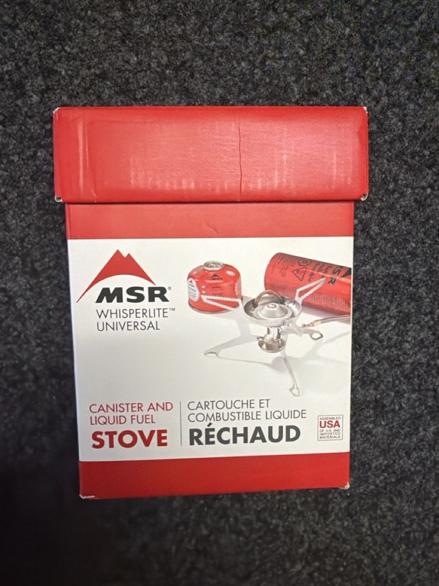 Bollitori: MSR Whisperlite Universal Outdoor-Kocher  – Nuovo e nell'imballaggio originale da Thun venduto da BanjoDan