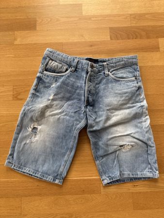 Smog Jeans Shorts, hellblau, Gr. L, destroyed Look, Sommer
