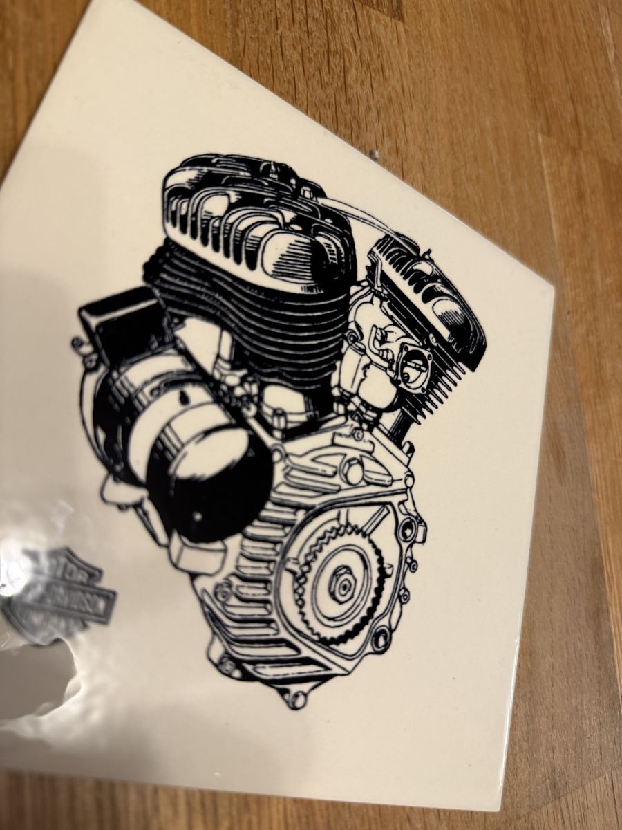 Sottobicchieri: Harley Davidson Fliese, Flathead Motor, Krug Untersetzer – Nuovo (secondo la descrizione) da Goldach venduto da Messerguru 4