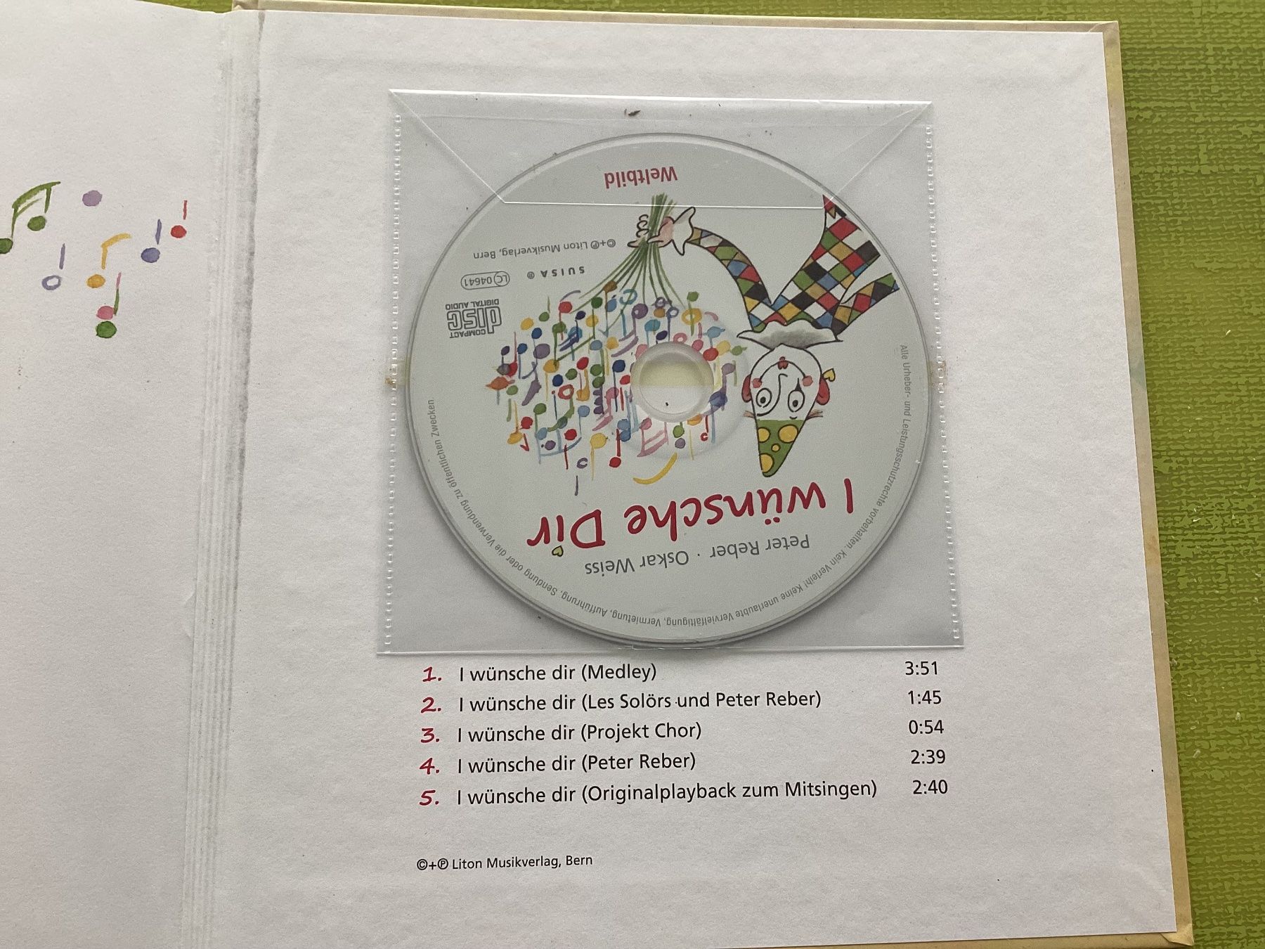 Libri: Peter Reber / I wünsche Dir / Geschenkbuch mit CD – Usato da Beinwil am See venduto da kae_gh7c 5
