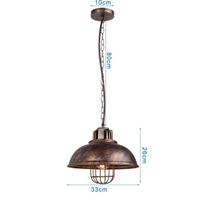 Lampes suspendues aspect rouillé vintage, industriel, loft
