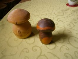 gedrechselte Pilze