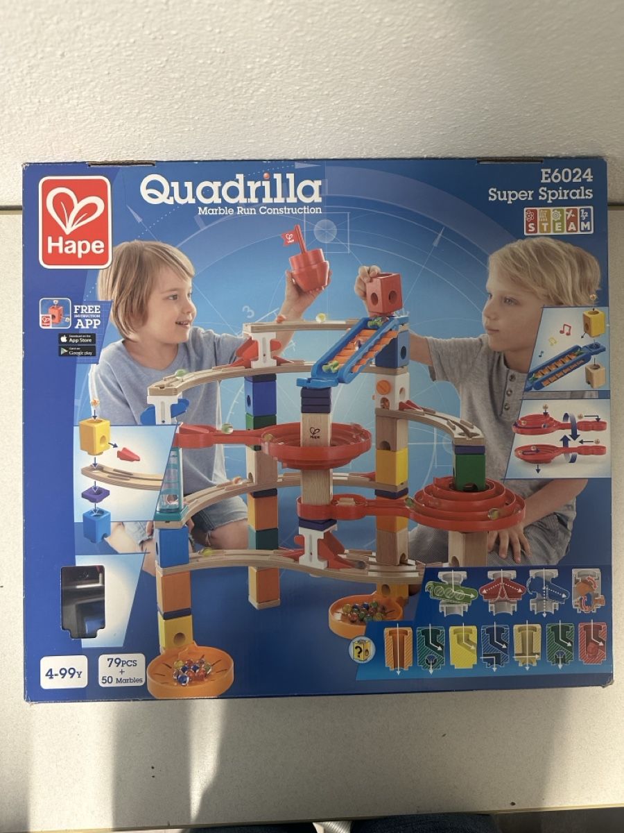 Quadrilla Giocattoli: Hape Quadrilla Kugelbahn Super Spirals E6024 – Usato da Züberwangen venduto da Niko_4